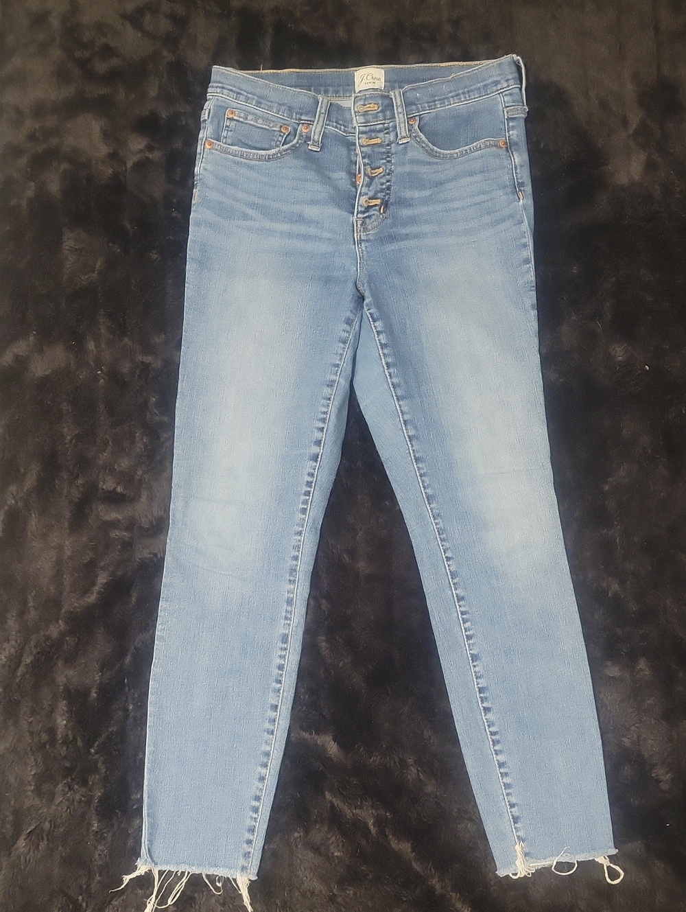 J. Crew Light Blue Skinny Jeans with Button Fly